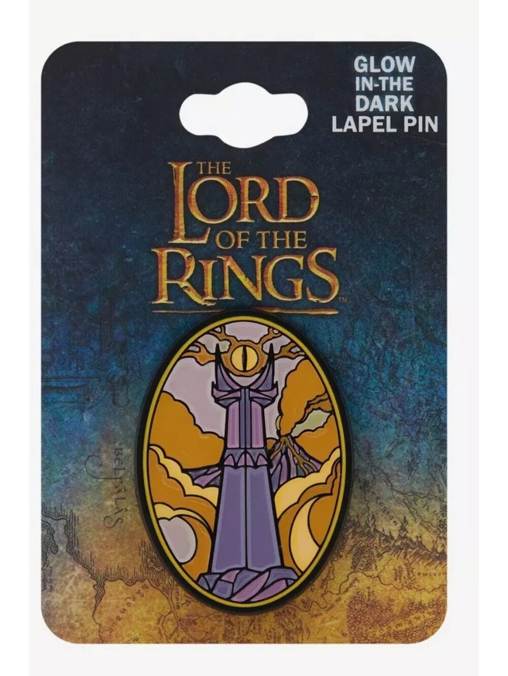The Lord of the Rings The Eye of Sauron Glow-in-the-Dark Enamel Pin